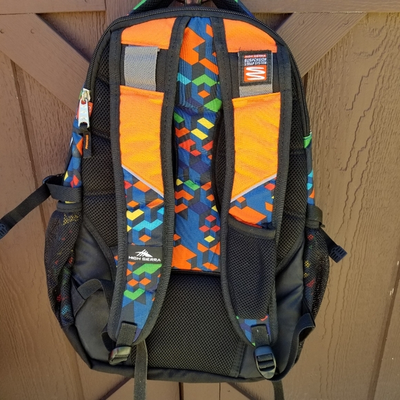 High Sierra Back Suspension Strap Tech Spot Backpack - Picture 13 of 15